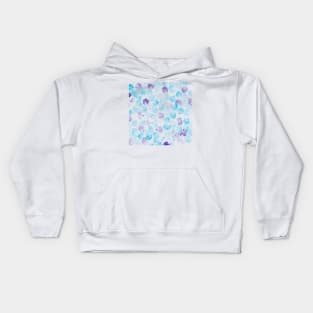 deep blue foliage Kids Hoodie